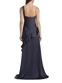 Juliet Charmeuse Cowlneck Gown