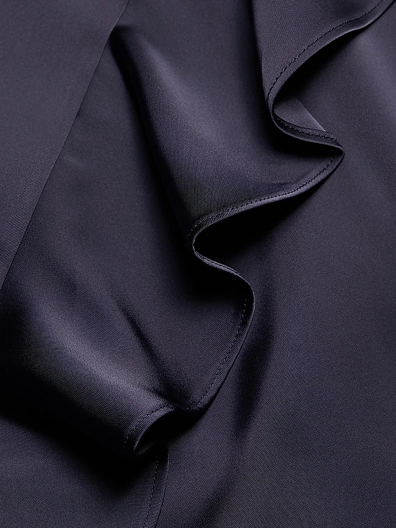 Juliet Charmeuse Cowlneck Gown