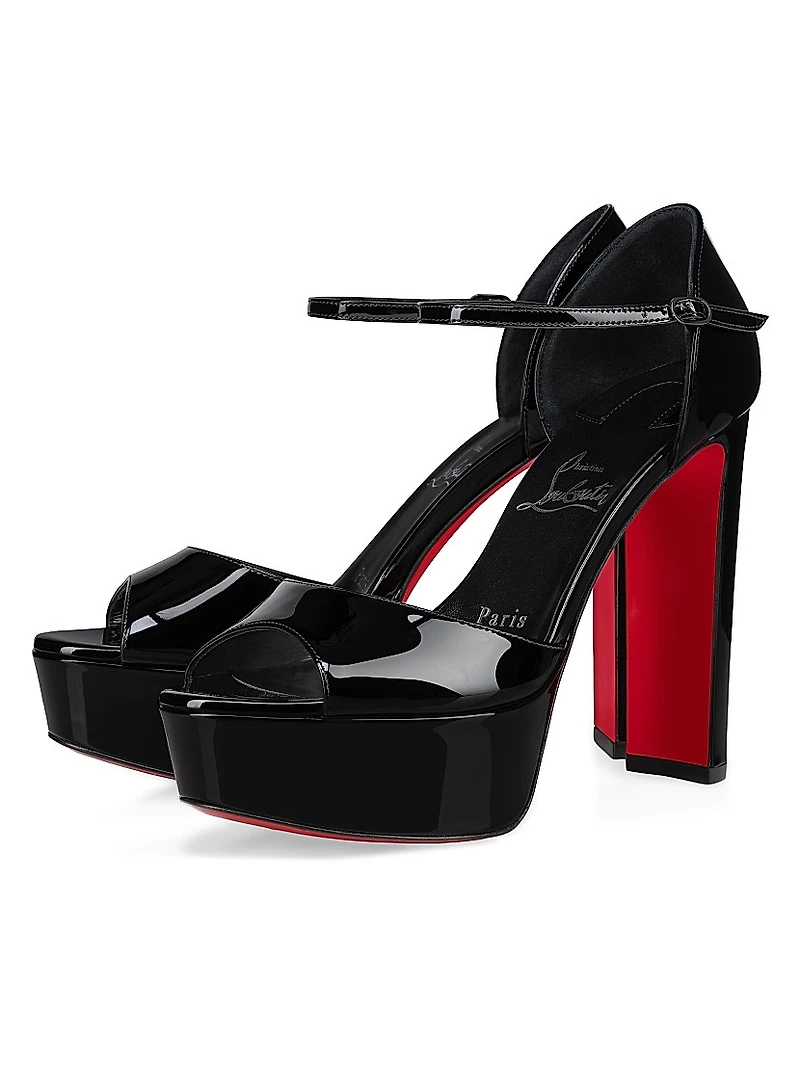 Sandaloo Patent Leather 130MM Sandals
