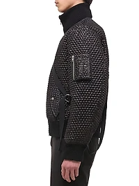 Bubble Wrap Seatbelt Bomber Jacket