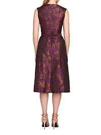 Margaret Floral Jacquard Cocktail Dress