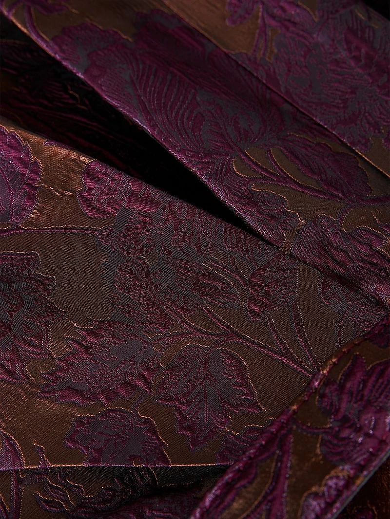Margaret Floral Jacquard Cocktail Dress