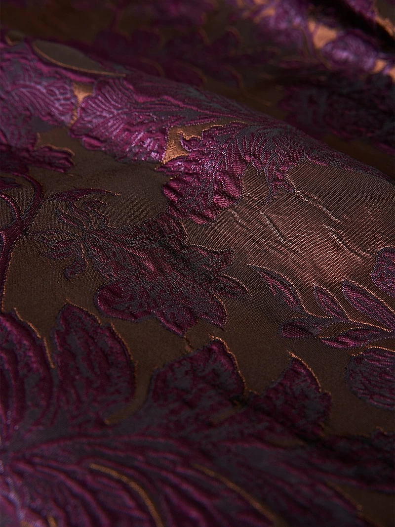 Margaret Floral Jacquard Cocktail Dress