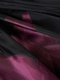 Ellis Floral Jacquard Organza Cocktail Dress