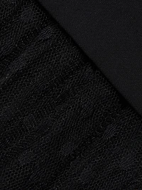 Layered Peplum Silk-Blend Dress