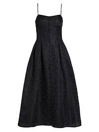 Rickie Leopard Jacquard Dress