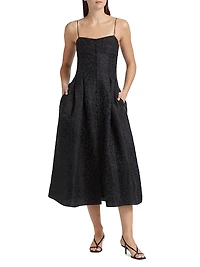 Rickie Leopard Jacquard Dress