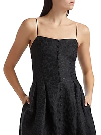 Rickie Leopard Jacquard Dress