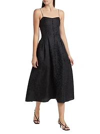 Rickie Leopard Jacquard Dress