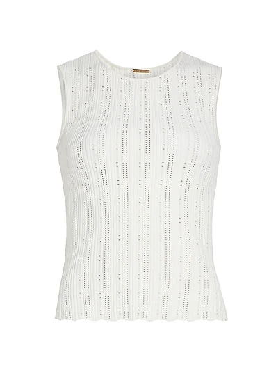 Pointelle Jacquard Top