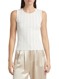 Pointelle Jacquard Top