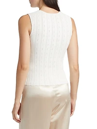 Pointelle Jacquard Top