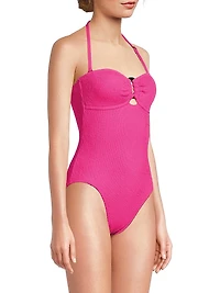 Anneli Rib-Knit One-Piece Swimsuit