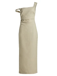 Tamara Twist Linen Maxi Dress