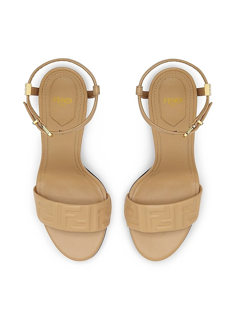Delfina 95MM Leather Sandals