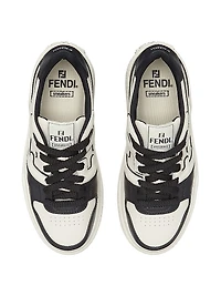 Match Leather Sneakers