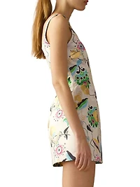 Floral Satin Minidress