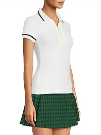 Knit Half-Zip Polo Top