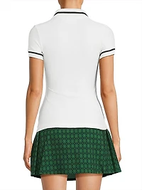 Knit Half-Zip Polo Top