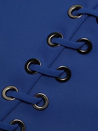 Adesa Eyelet One-Shoulder One-Piece Swimsuit