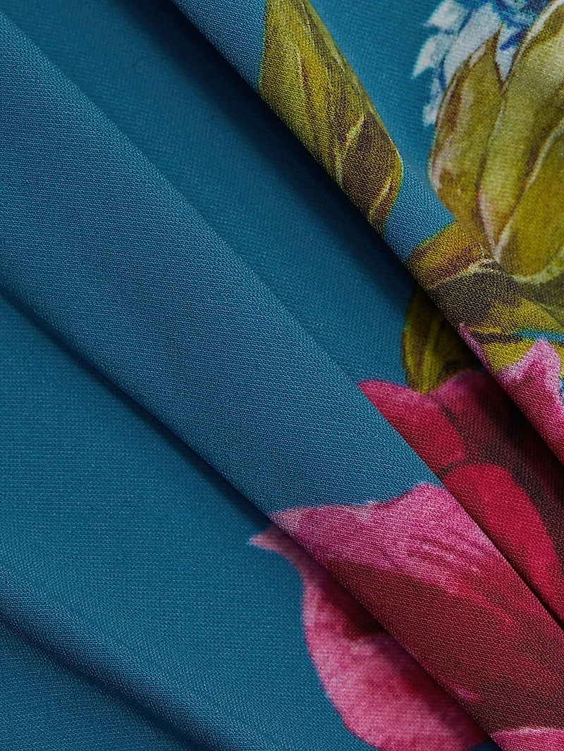 Almea Floral Twist One-Piece Swimsuit