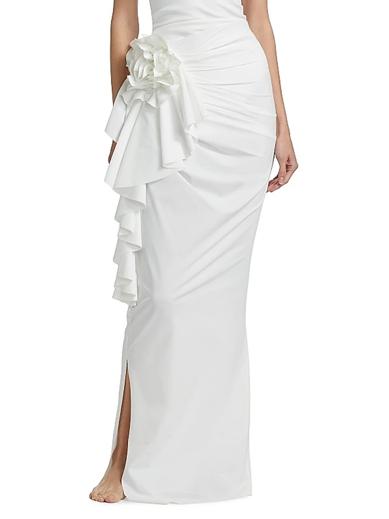 Sirya Ruched Cover-Up Skirt