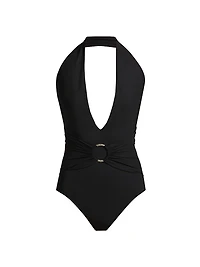 Areca Halterneck One-Piece Swimsuit