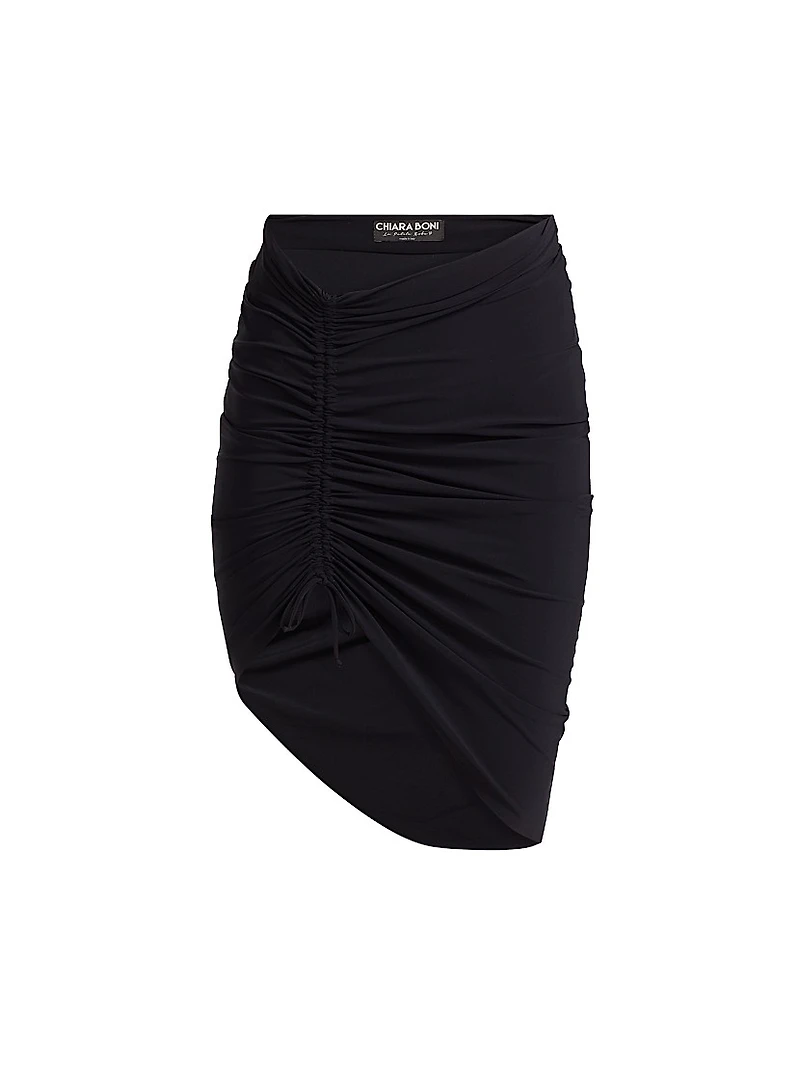 Mita Ruched Cover-Up Skirt
