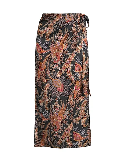Stella Printed Sarong Skirt