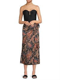 Stella Printed Sarong Skirt
