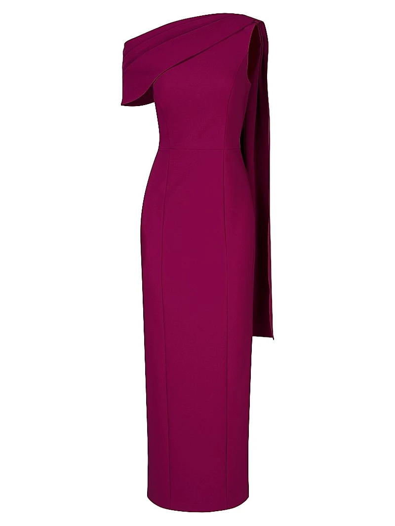 Dominica Asymmetric Crepe Gown