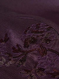 Lilibet Embellished Metallic Organza Cocktail Dress