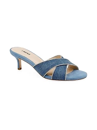 Aveline 55MM Denim Sandals