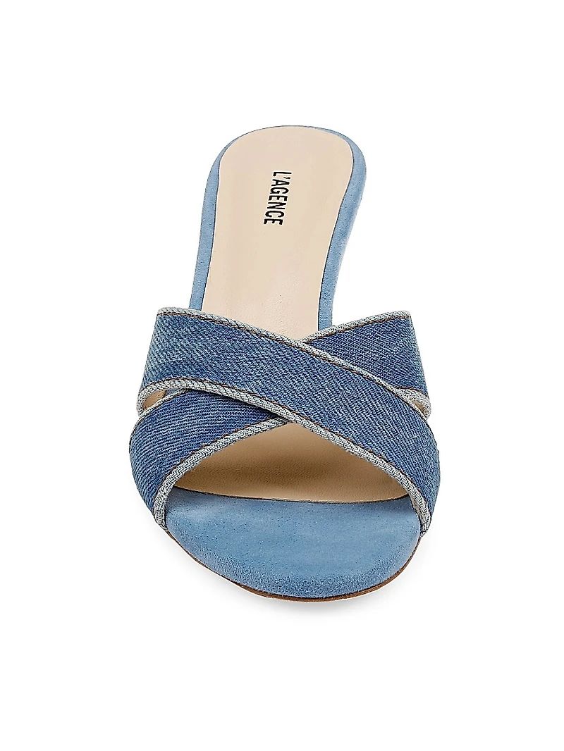 Aveline 55MM Denim Sandals