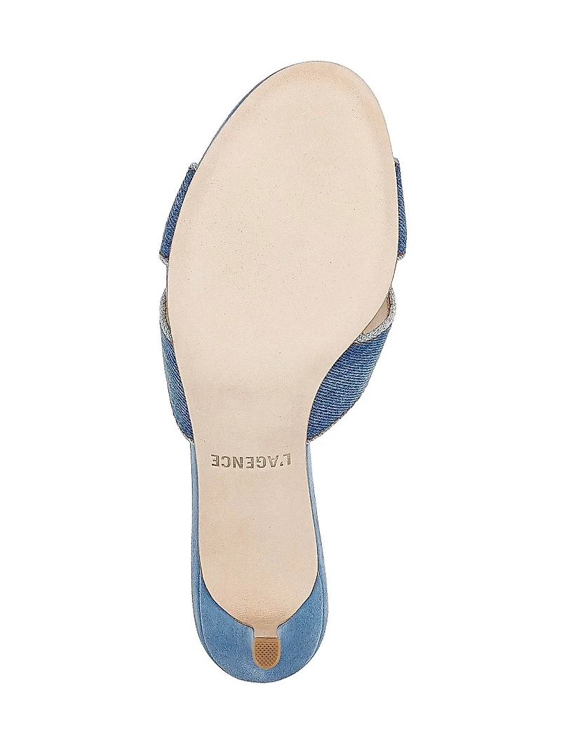 Aveline 55MM Denim Sandals