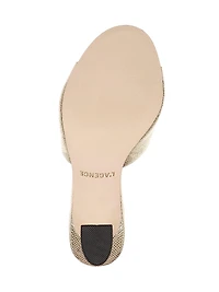 Avery 100MM Embossed Metallic Leather Sandals
