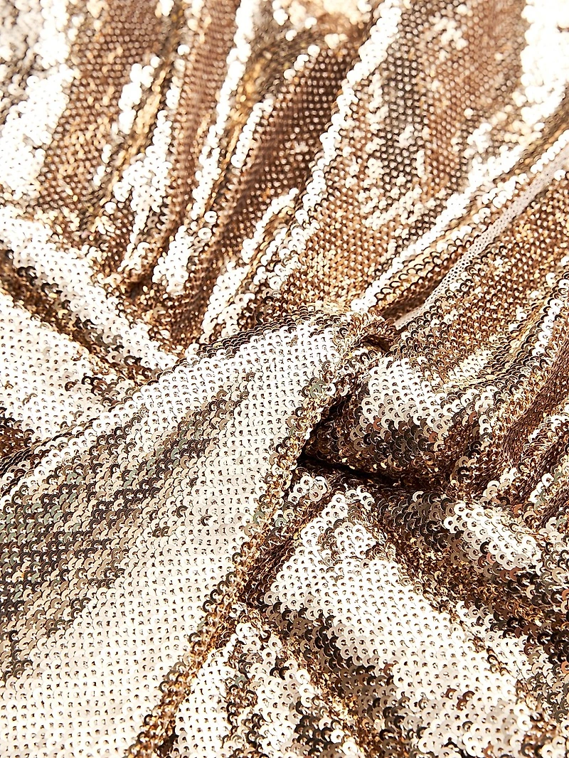 Sya Sequined Halter Midi-Dress