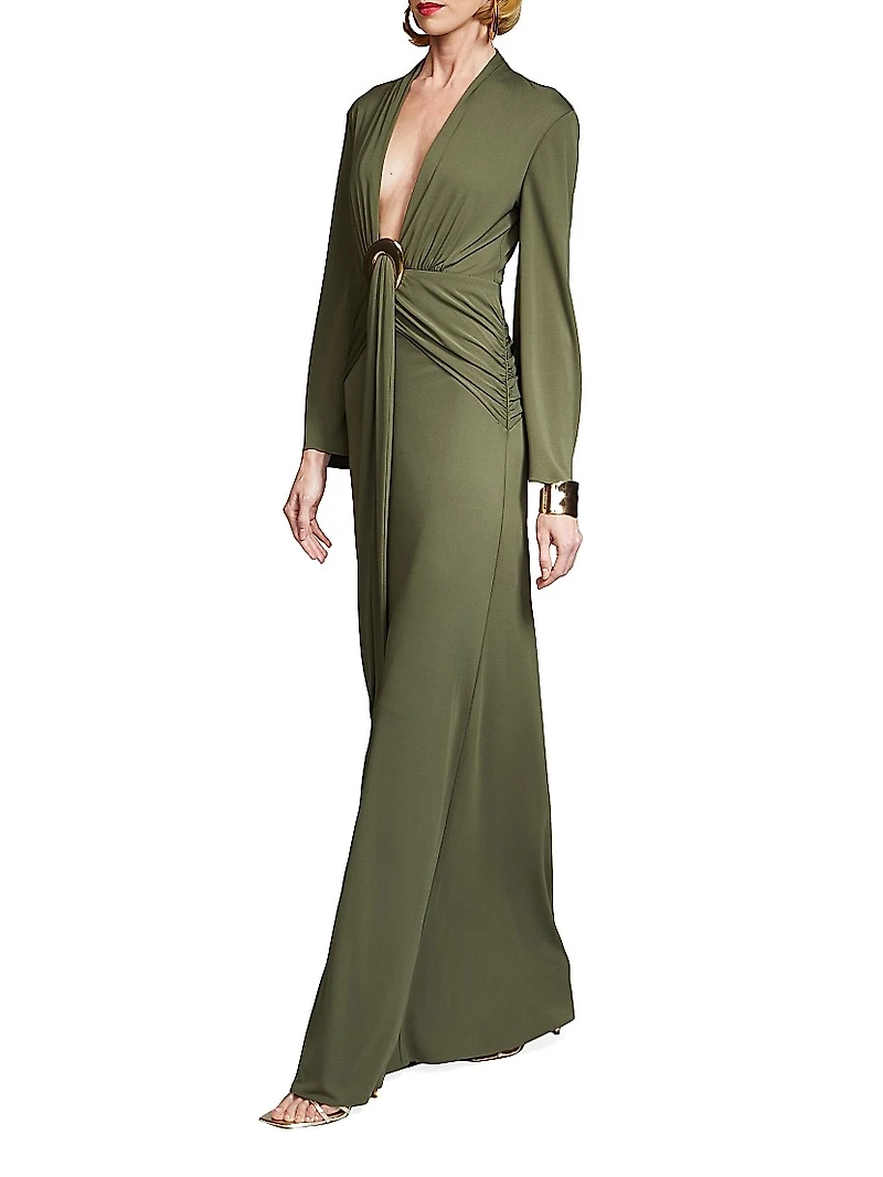 Ahano Jersey Plunge Gown