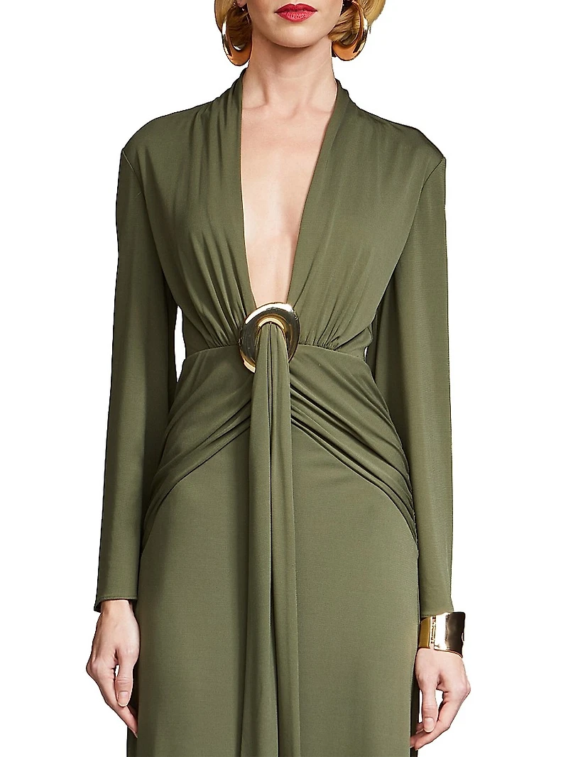 Ahano Jersey Plunge Gown