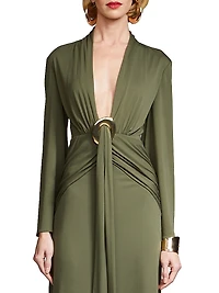 Ahano Jersey Plunge Gown