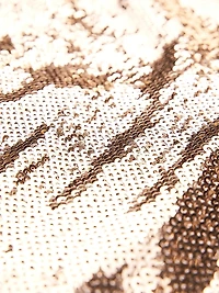 Jun Sequined Halter Gown