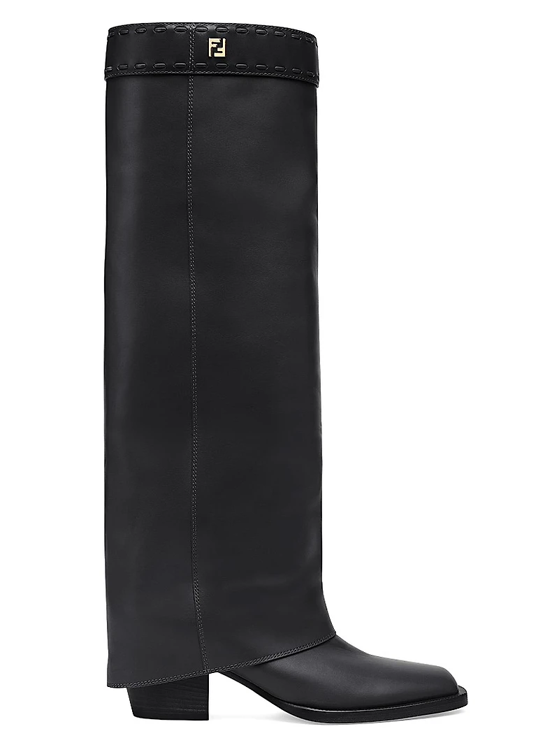 Leather Knee-High Boots