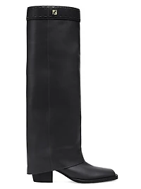 Leather Knee-High Boots