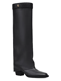 Leather Knee-High Boots