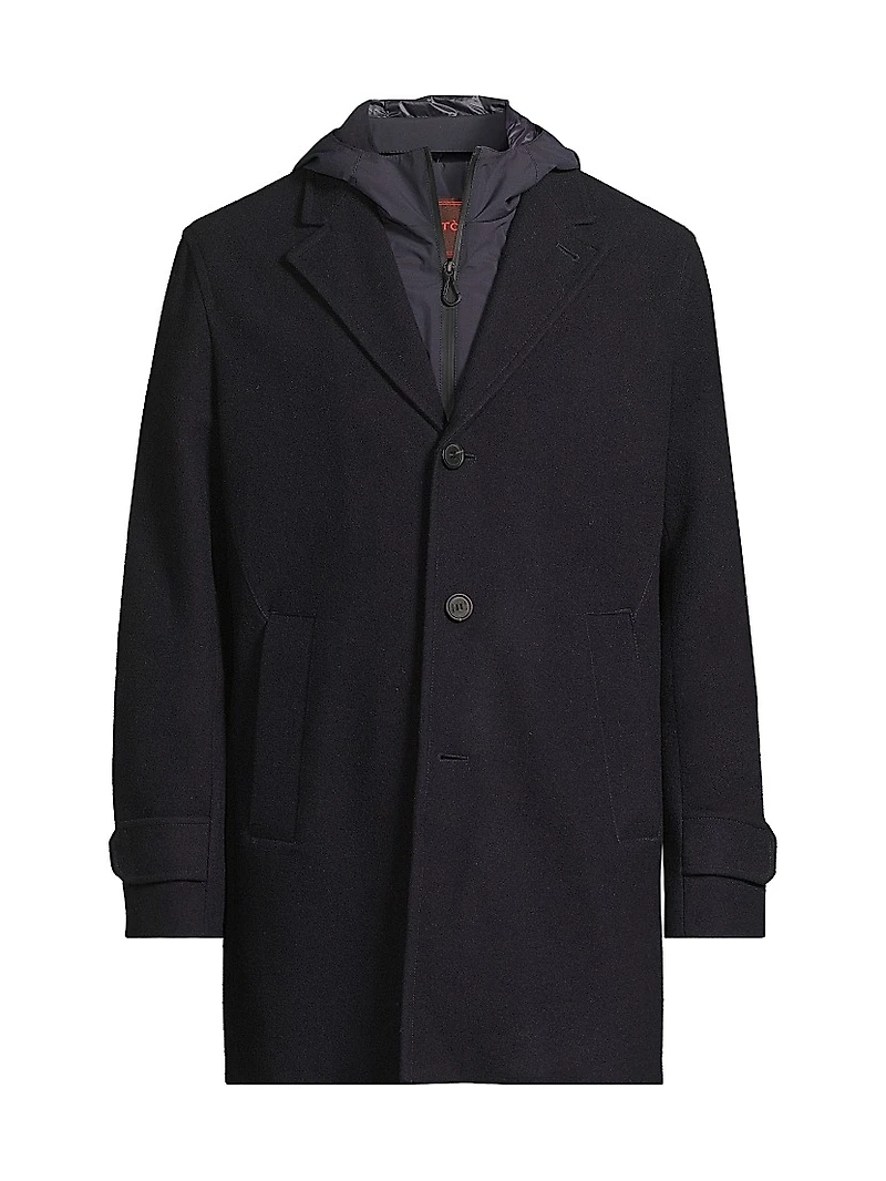 Geraldo Layered Wool Coat
