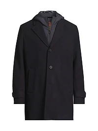 Geraldo Layered Wool Coat