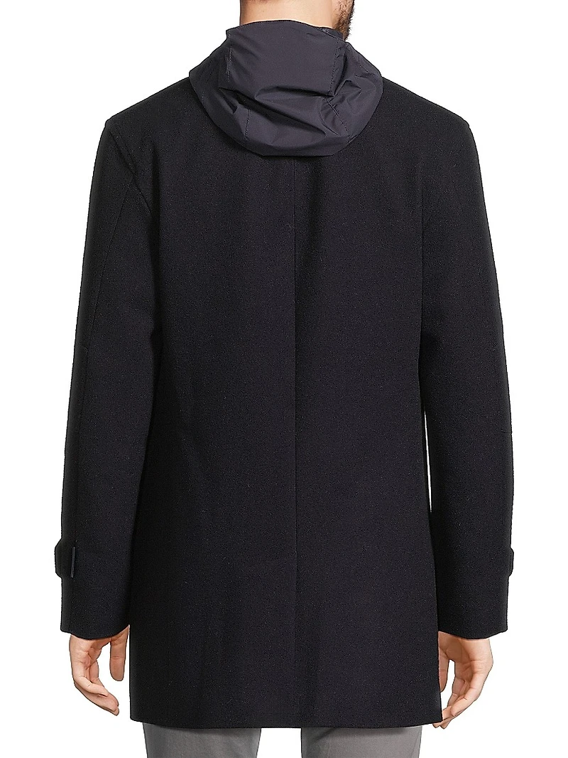 Geraldo Layered Wool Coat