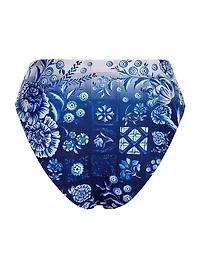 Riveria Radiance Penelope Azure Floral Bikini Bottom