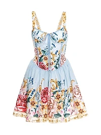Riveria Radiance Spring Blush Floral Cotton Minidress