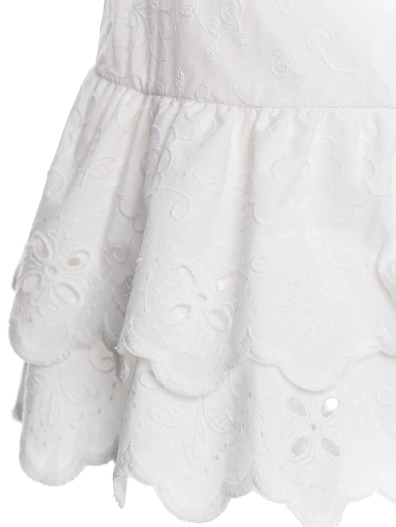 Riveria Radiance Nixi Azure Cotton Miniskirt